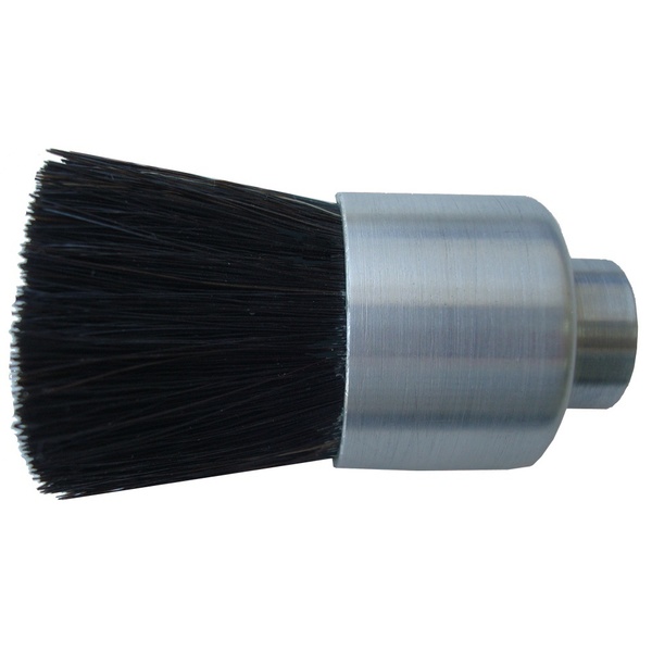 Gordon Brush 1-1/8" D Body Black Horsehair Fill .156" Orifice Flow Thru Brush LBF-9HH